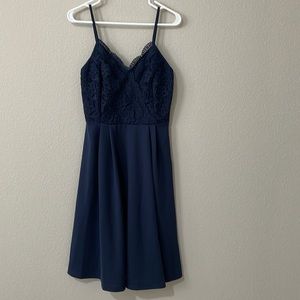 Grace Karin Women Lace Patchwork Cami Dress M Navy Blue